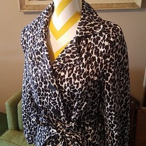Cheetah Print Lun Coat  size large